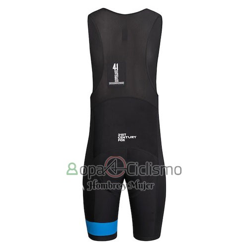 Sky Ropa Ciclismo Culotte Corto 2016 Mangas Cortas Azul y Blanco